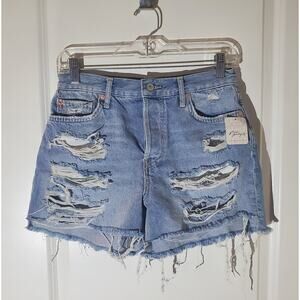 NWT Free People Maggie Kiss Me Distressed Shorts